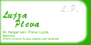 lujza pleva business card